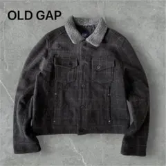OLD GAP ギャップ ウールジャケット 00s Y2K 短丈 襟ボア