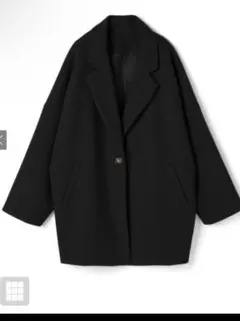 GRL グレイル ルーズテーラードコート　ブラック　【ze585】