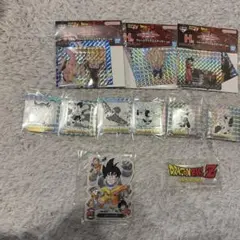 一番くじドラゴンボール フレークプリズムステッカー、ウエハースシール、アクスタ