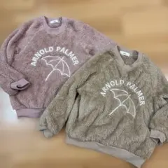 アーノルドパーマー　フリースモコモコ　ロゴトレーナー　120二着セット