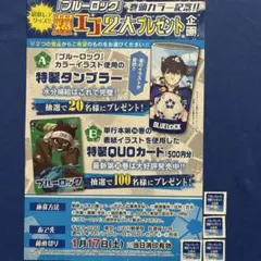 少年マガジン4.5号 ブルーロック プレゼント応募券4枚