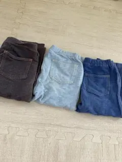 UNIQLO ベビー　7部丈　パンツ　夏服ボトムス 3点セット 100cm