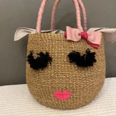 ぴ*ぴ様 アジョリー a-jolie Hello Kittyコラボ 籠バッグ ハ - メルカリ