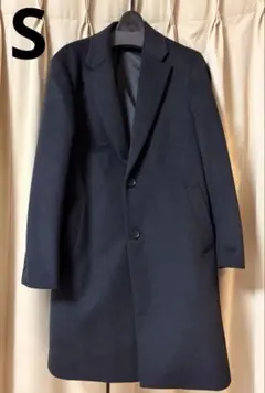 ユニクロ ウールカシミヤチェスターコート 黒 ブラック Sサイズ
