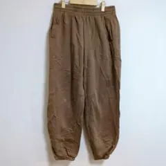 ✨️ブラウン ジョガーパンツ【L】裏起毛 レディース カジュアル 茶色 ズボン
