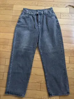 THE CROSS バルーンデニムパンツ グレー - メルカリ