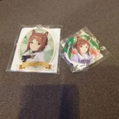 ウマ娘　ファインモーション　アクリルキーホルダー　缶バッジ
