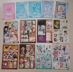 非売品　少年ジャンプ　カード　ステッカー　シール　手帳　セット