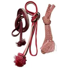 ピンク 帯締め 3本まとめて レトロ 大正ロマン 着物 浴衣 和装 小物 中古品