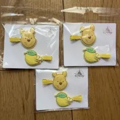 プーさん　ヘアクリップ　ディズニーストア　前髪クリップ