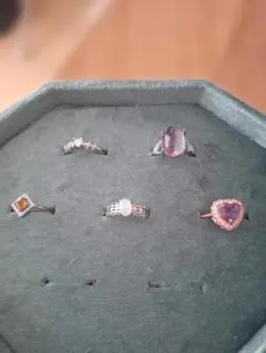 真鍮リング 5点セット(プレゼント付き)