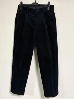 UNITED ARROWS ワイドデーパードコーデュロイパンツ ブラック