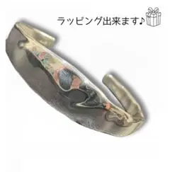 バングル ブレスレット メキシカンジュエリー 槌目模様 シンプル