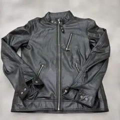 CONFIRM シングルライダース ジャケット ブラック M
