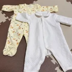 【冬物】ベビー服 カバーオール 2枚セット 60-70 ユニクロ プーさん