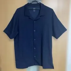 UNIQLO メンズ　エアリズムコットンフルオープンポロシャツXL
