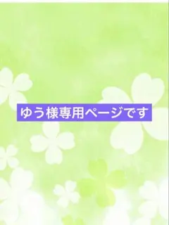 ゆう様専用ページです