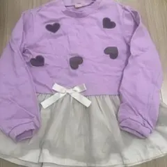 ハートモチーフ長袖カットソー