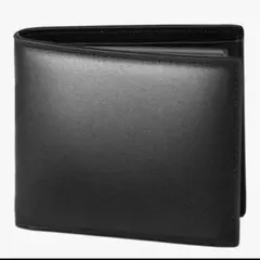 ⭐️⭕️ 新品　財布　本革　コンパクト　黒　スキミング防止　メンズ　二つ折り