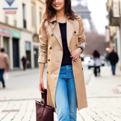 【美品】 ✨HYKE ライナー ベルト付き ２Wayトレンチコート 1