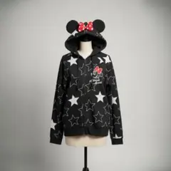Disney ミニーマウス フード耳/赤リボン付き パーカー