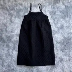【シーズンリーズン】美品 キルティングキャミワンピース ふんわりシルエット