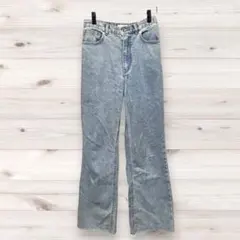 LEPSIM レプシィム デニムパンツ S ライトブルー ストレッチ 裾フリンジのサムネイル