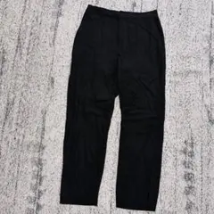 レリューム　relume　テーパードパンツ　リネンブレンド　黒　38　シンプルのサムネイル