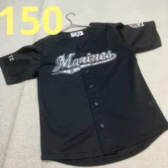 【00s】千葉ロッテマリーンズ　ビジターユニフォーム　150 シャープ産業キッズのサムネイル