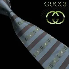 美品　世界最高峰　GUCCI GG柄　　ネクタイ