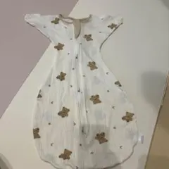 クマ柄の赤ちゃん用スワドルM