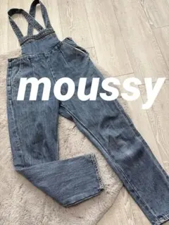 MoussyDenimマウジーサロペットオーバーオールオールインワンSデニム