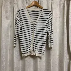サマンサモスモス　ボーダーカーディガン