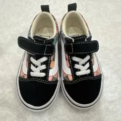 Vans キッズスニーカー ブラック/マルチカラー