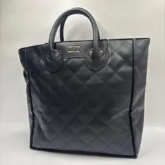 美品✨ヤングアンドオルセン トートバッグ レザー キルティング ブラック