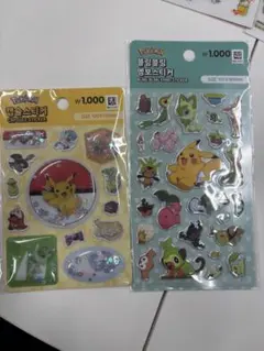 【韓国限定】ポケモン　シール　 2枚セット