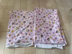 お昼寝用　掛け布団カバー　保育園　ボタン　女の子　2枚セット