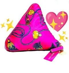 美品♡ESTEE LAUDER ♡エコバッグ ♡三角形ポーチ♡Ｓピンク♡タグ付き