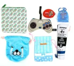 新品未使用　カプセルトイ　ポーチ　７点セット　まとめ売り　ガチャガチャ