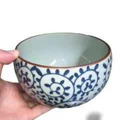 陶器製 ボウル 鉢 直径約15cm グリーン系丼　5個セット　メーカー出荷の梱包