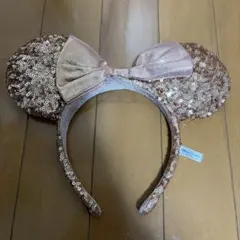 ミニーマウス風スパンコールカチューシャ