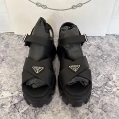 プラダ PRADA モリノス ラバー サンダル 36 新品同様