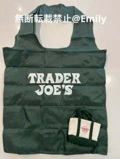【新品タグ付き】Trader Joe’s キャンバスマイクロトート グリーン