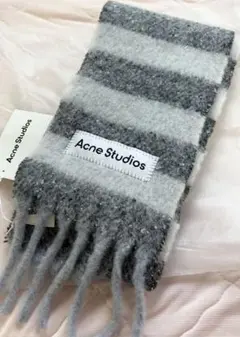 新品タグ付きAcne Studios フリンジウールスカーフ スキニー