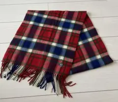 Vivienne Westwood チェック柄マフラー フリンジ付き