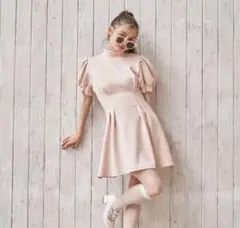 treat ürself ミニワンピース ピンク