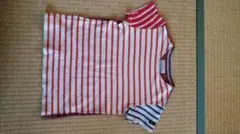 デニムダンガリーストライプ 半袖Tシャツ 130サイズ