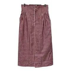 【マジェスティックレゴン】 タイトスカート ミモレ丈 チェック size M