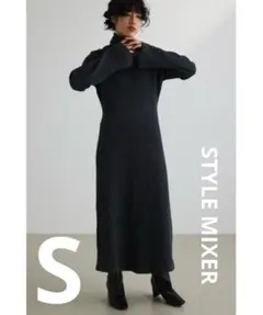 ハイネックワンピース ロングワンピース