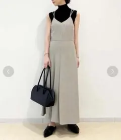 タグ付き Mila Owen 背中編み上げキャミサロペワンピース